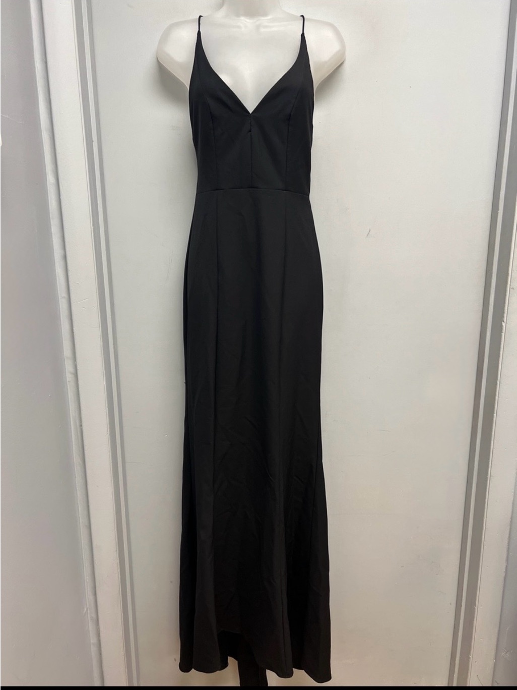Simply Black Open Back Maxi Dress Size Small